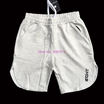 По DHL 20шт Мужские шорты для бодибилдинга, фитнес-тренировки, мужские модные повседневные спортивные короткие брюки, брендовая одежда